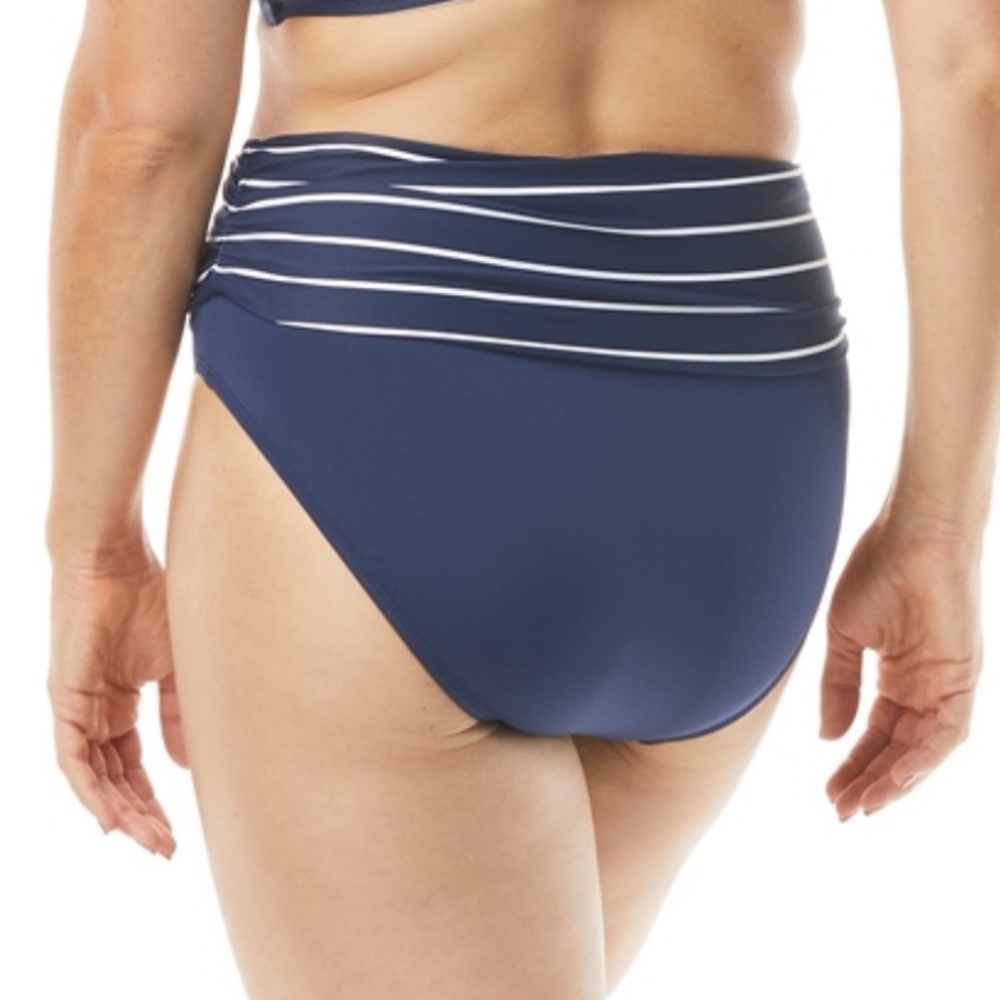 Beach House Kim Roll Over Bikini Bottoms in Black SZ 14 NWT - Picture 4 of 4